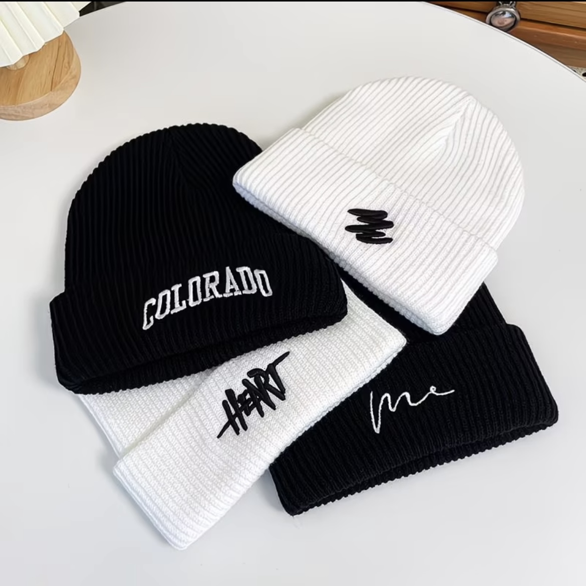 Pack Duo Bonnets Streetwear en Maille – Style Urbain & Confort d'Hiver