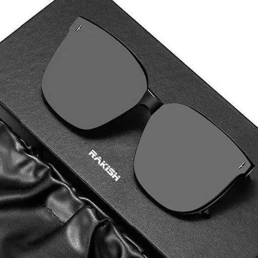 Lunettes de Soleil Carrées Oversized Unisexes - Lunettes Tendance Style Célébrité Haute Définition avec Protection UV400 Polarisée Multi-Couches