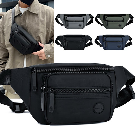 Sac Banane Homme / Mixte Imperméable - Sacoche de Poitrine & Banane Banane Sport Urbain Multi-Rangements Multi-Poches
