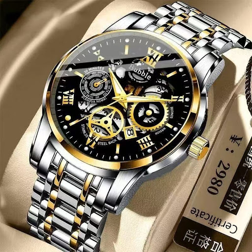 Montre Homme Design Squelette & Business - Cadran Travaillé Bracelet Acier ou Cuir
