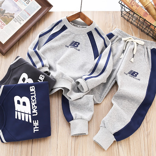 Ensemble Survêtement Garçon 2 Pièces — Sweat Col Rond & Pantalon Jogging Style Sport Tendance