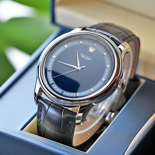 Montre Quartz BINLIHUAN pour Homme — Design Chic, Boîtier Acier & Bracelet Cuir Synthétique