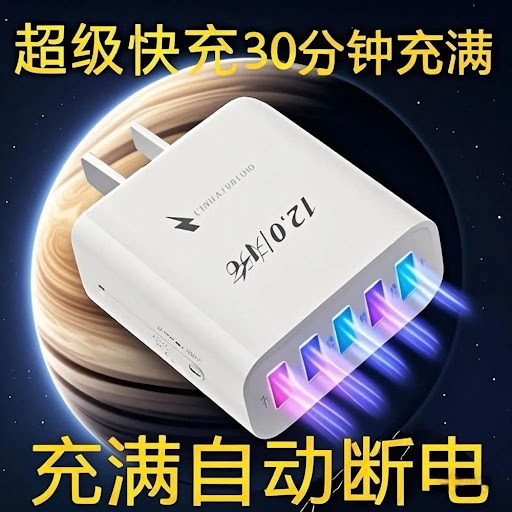 Chargeur Secteur USB Multi-Ports (1 à 5 Ports) — Charge Rapide & Arrêt Automatique