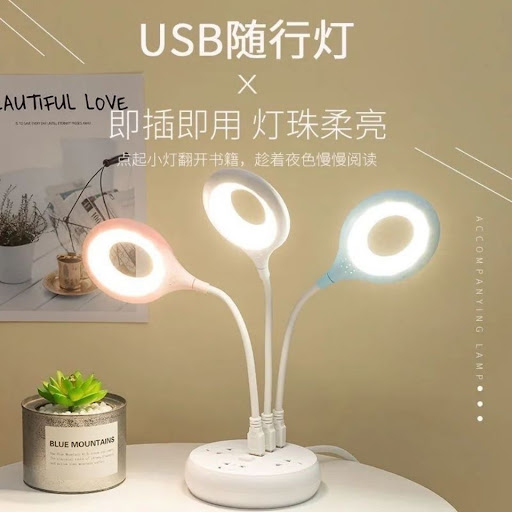 Mini Lampe de Bureau LED Flexible USB - Veilleuse Ultra-Portative