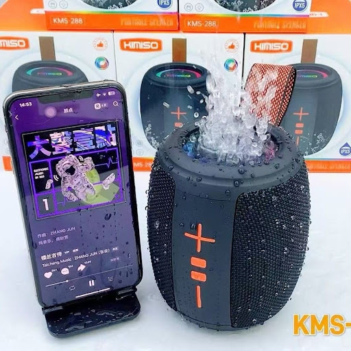 Enceinte Bluetooth Portable KIMISO KMS-288 - Waterproof IPX5 & Lumières RGB