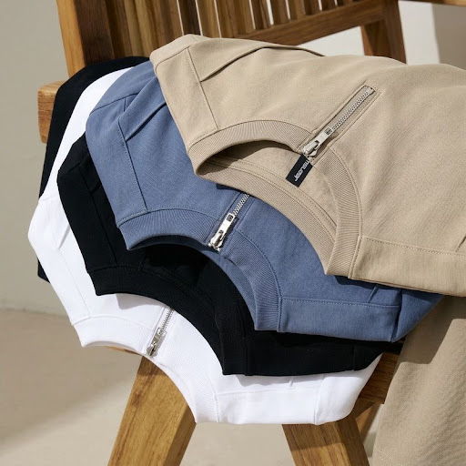 T-Shirt Homme Col Demi-Zip Jeanswest - Collection Été Coupe Ample & Respirante