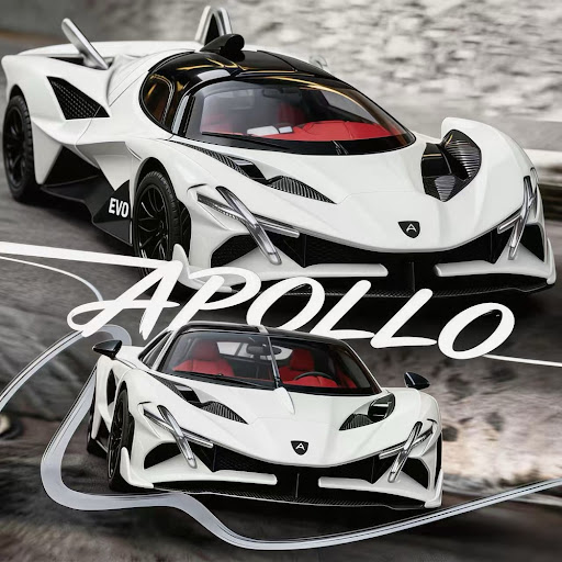 Voiture Miniature Apollo IE / Evo en Alliage 1:36 – Voiture de Sport de Collection avec Portes Ouvrantes