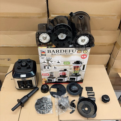  Mixeur Multifonction BARDEFU 8-en-1 (4,0L / 9500W) – Blender, Hachoir & Presse-Agrumes