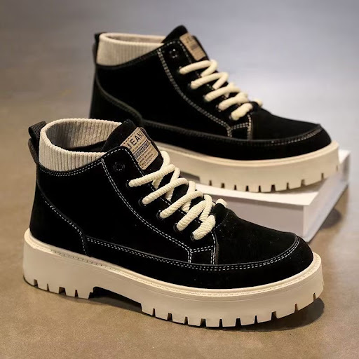 Chaussures Montantes Style Utilitaire & Martin en Suédine