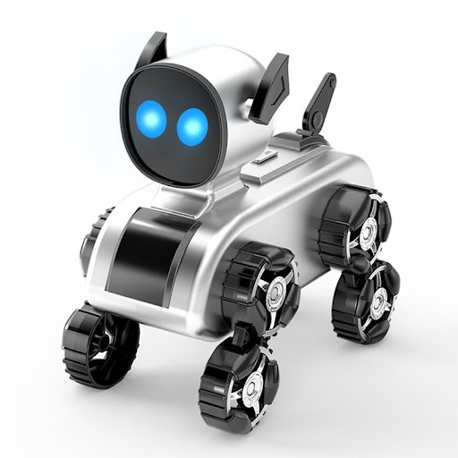 Chien Robot Électrique Stunt à 8 Roues - Jouet Interactif Lumineux & Musical