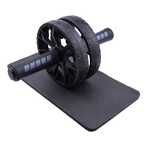 Roue Abdominale Double – Ab Roller pour Musculation & Gainage avec Tapis de Genoux