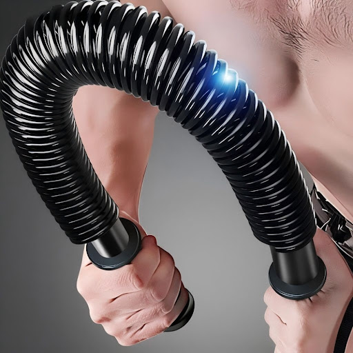 Barre de Flexion Ressort High-Carbon – Power Twister pour Pectoraux & Bras