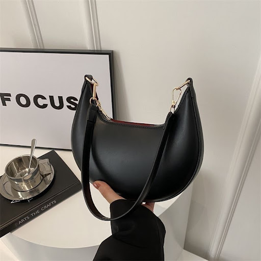 Sac à Main Demi-Lune Minimaliste / Sac Aisselle Casual Chic - Style Français & Tendance 2026